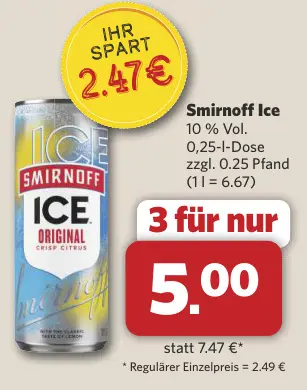 Aanbieding: Smirnoff Ice