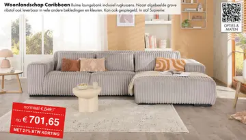 Aanbieding: Caribbean loungebank grijs