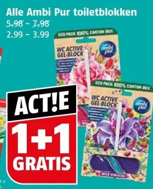 Aanbieding: toiletblokken