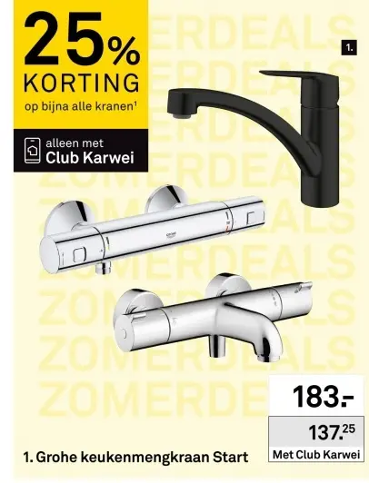 Aanbieding: keukenmengkraan Start