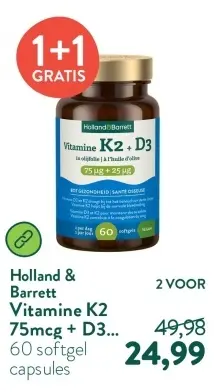 Aanbieding: Vitamine K2 + D3