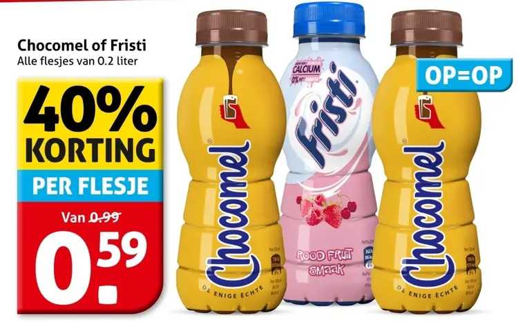 Aanbieding: Chocomel of Fristi