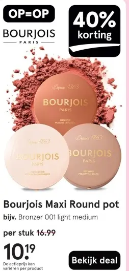 Aanbieding: Bourjois Maxi Round pot