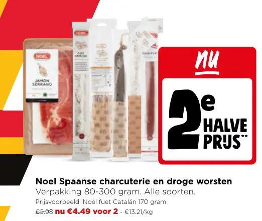 Promotie: Noel Spaanse charcuterie en droge worsten