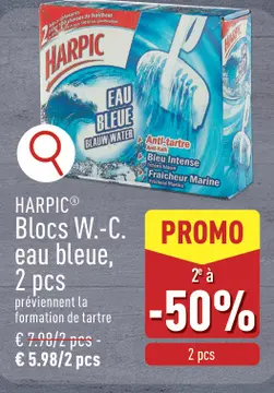 Offre: Blocs W.-C. eau bleue