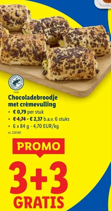 Promotie: Chocoladebroodje