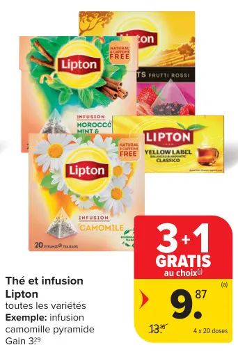 Offre: Thé et infusion