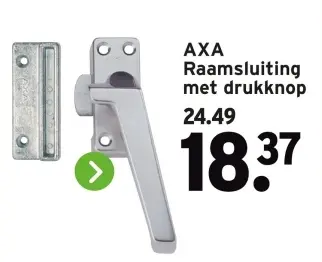 Aanbieding: Raamsluiting met drukknop
