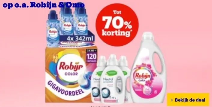 Aanbieding: Robijn Color Gigavoordeel