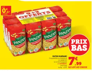 Offre: Pates PANZANI