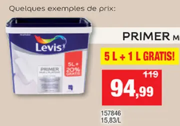 Offre: Primer mur et plafond