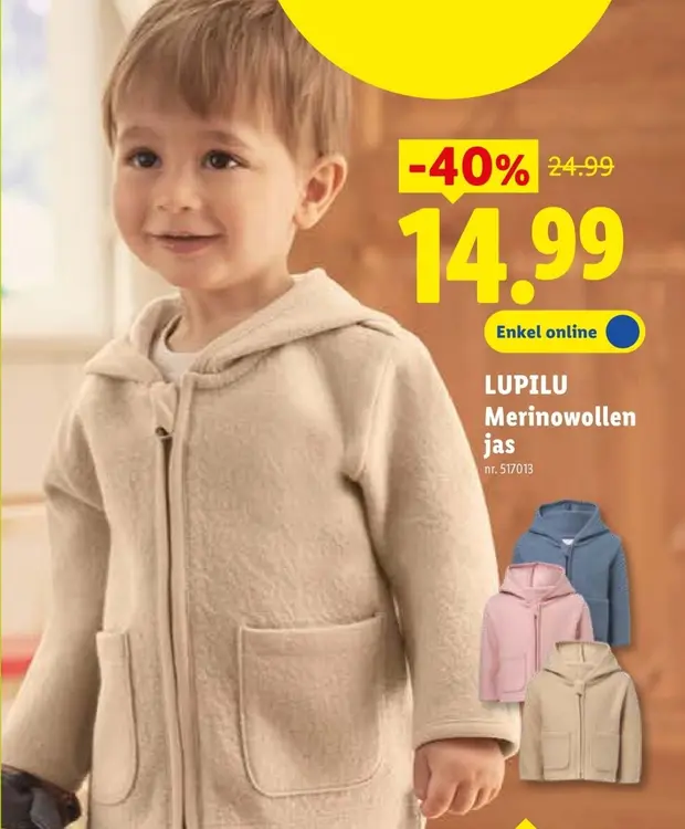 Promotie: Merinowollen jas