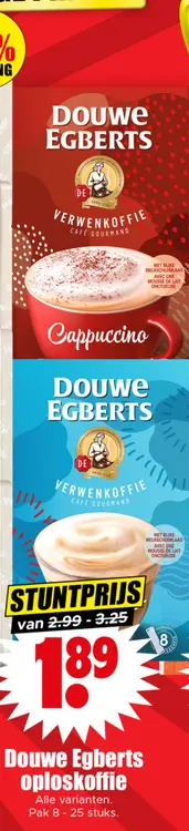 Aanbieding: Douwe Egberts oploskoffie