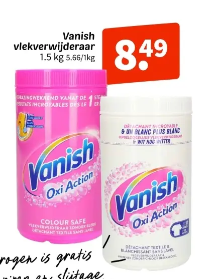 Aanbieding: Vanish vlekverwijderaar