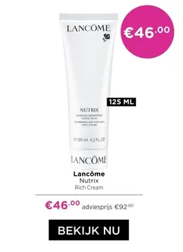 Aanbieding: Lancôme Nutrix Rich Cream