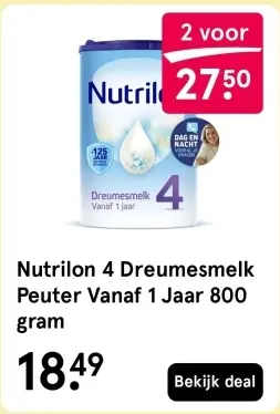 Aanbieding: Nutrilon 4 Dreumesmelk Peuter