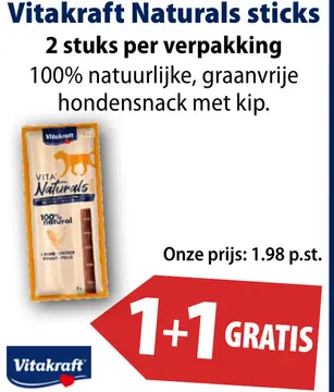 Aanbieding: Vitakraft Naturals sticks