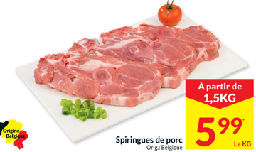 Offre: Spiringues de porc