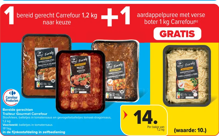 Promotie: Bereide gerechten Traiteur Gourmet