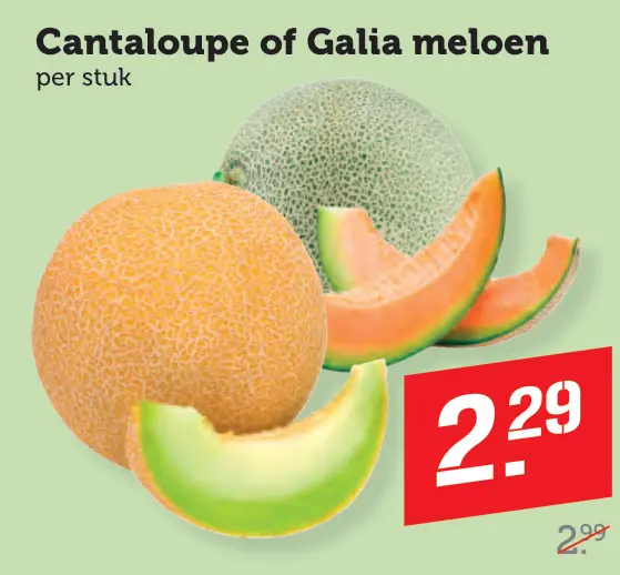 Aanbieding: Cantaloupe of Galia meloen
