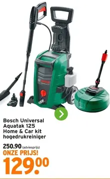 Aanbieding: Bosch Universal Aquatak 125 Home & Car kit hogedrukreiniger