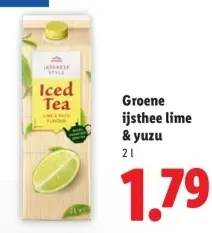 Aanbieding: Groene ijsthee lime & yuzu
