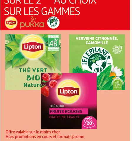 Offre: Thé Vert Bio Nature, Verveine Citronnée Camom