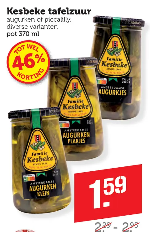 Aanbieding: Kesbeke tafelzuur