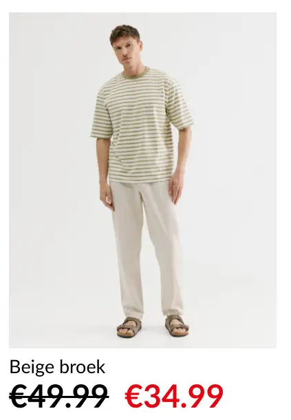 Promotie: Beige broek