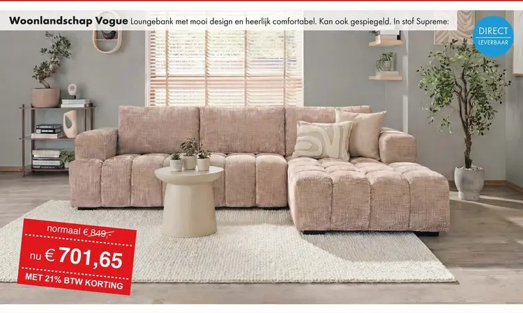 Aanbieding: Vogue loungebank