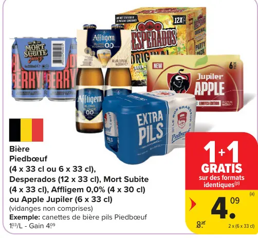Offre: Bière Piedbœuf