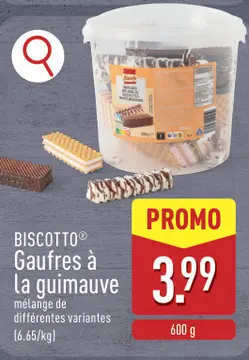 Offre: BISCOTTOⓇ Gaufres à la guimauve