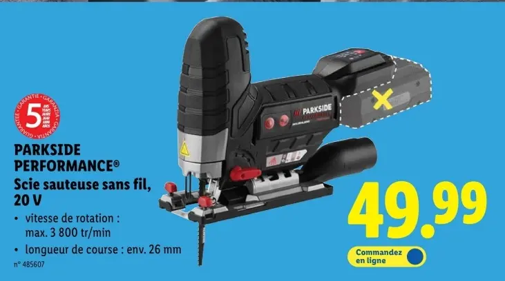 Offre: Scie sauteuse sans fil