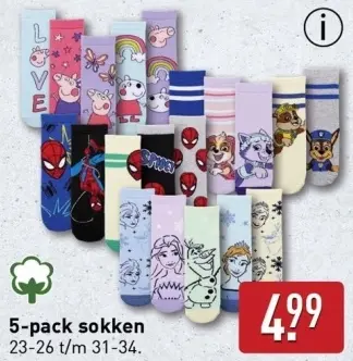 Aanbieding: 5-pack sokken