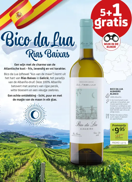 Promotie: Bico da Lua Albariño Blanco