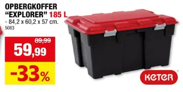 Aanbieding: Opbergkoffer "explorer"