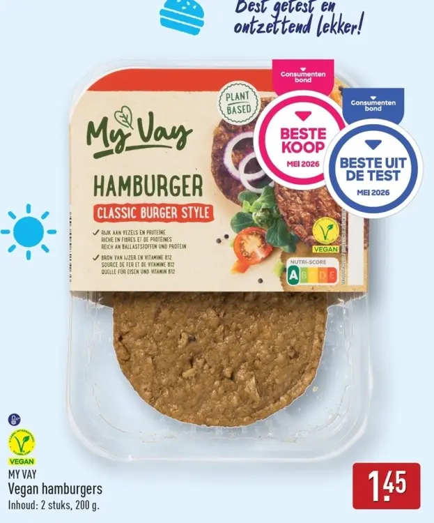 Aanbieding: Vegan hamburgers