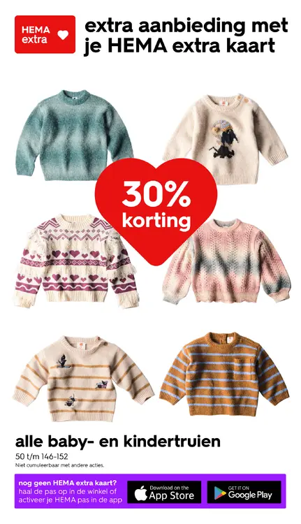 Promotie: Baby- en kindertruien