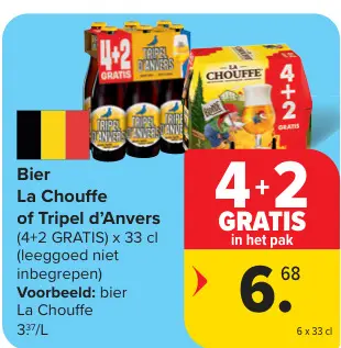 Offre: Bier La Chouffe of Tripel d'Anvers