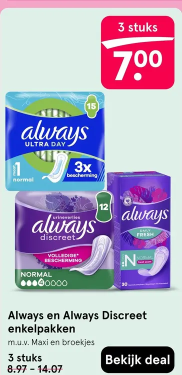 Aanbieding: Enkelpakken