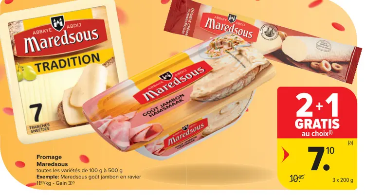 Offre: Fromage Maredsous