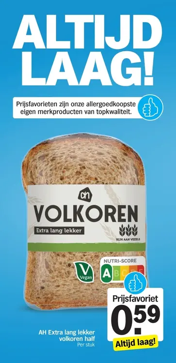 Aanbieding: Extra lang lekker volkoren half
