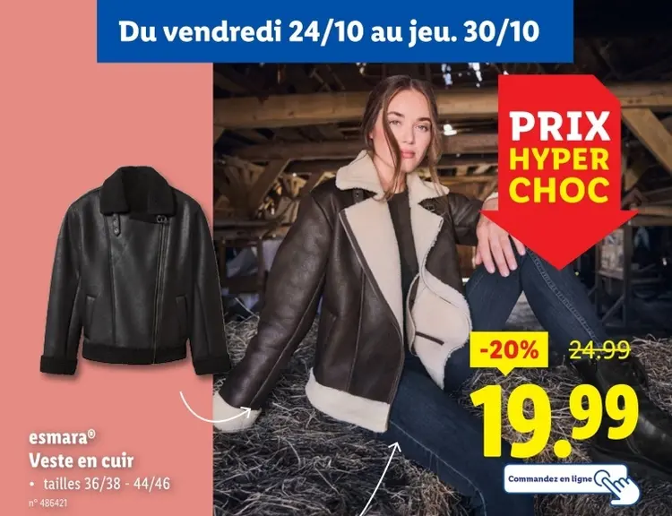 Offre: Veste en cuir