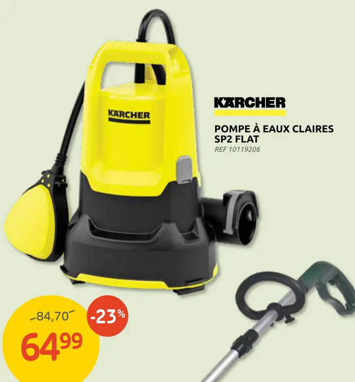 Offre: Pompe à eaux claires sp2 flat