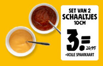 Aanbieding: SET VAN 2 SCHAALTJES