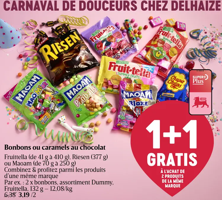 Offre: Bonbons ou caramels au chocolat