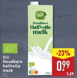 Aanbieding: BIO Houdbare halfvolle melk