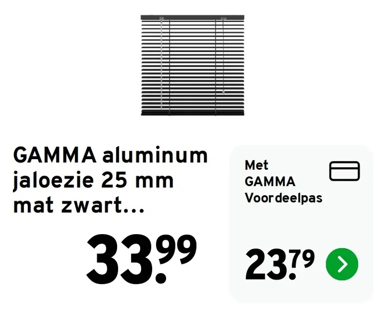 Aanbieding: Aluminium jaloezie 25 mm mat zwart