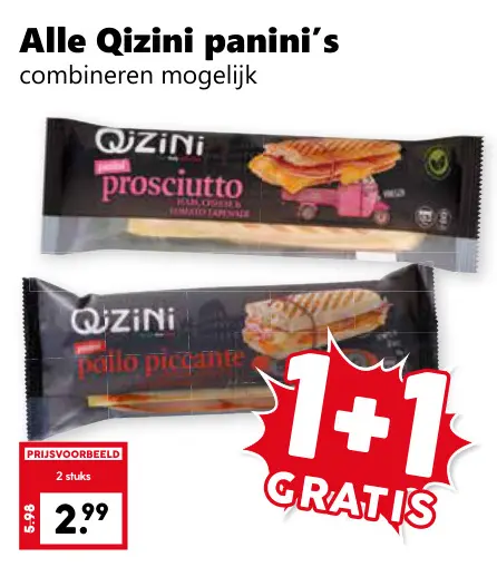 Aanbieding: Qizini panini's