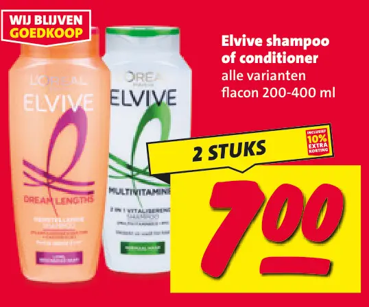 Aanbieding: Elvive shampoo of conditioner